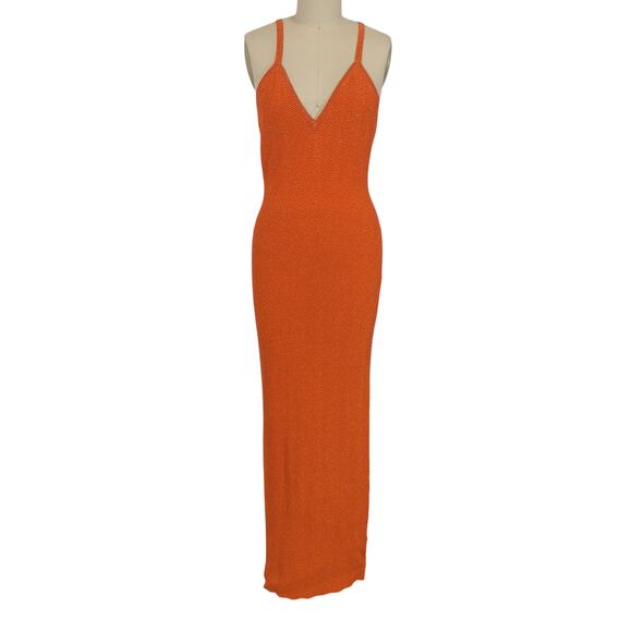 Ronny Kobo Chic Orange Daylann Dress Size M - Picture 2 of 5